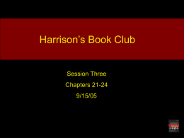 Chapters 21-24