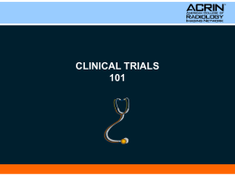 CLINICAL TRIALS 101 History