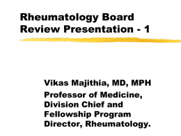 Rheumatology Board Review Presentation