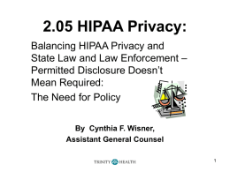 HIPAA Minimum MUST Dos