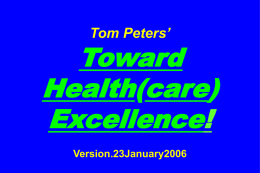 Toward Health(care)