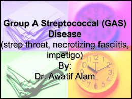 Group A Streptococcal (GAS) Disease - Home