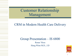 Customer Relationship Management