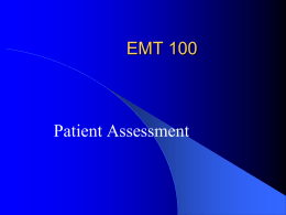 Patient Assessment Lecture Notes Page