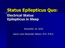 Evaluation - Pediatric Epilepsy Information