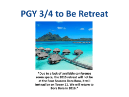 PGY-3 to Be Retreat 2015 Presentation by Chief Residents