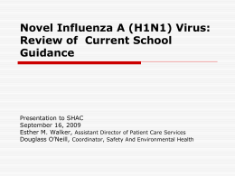 Novel Influenza A (H1N1) Virus - Fairfax County Public Schools