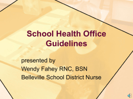 School Health Emergency Guidelines