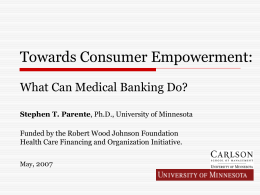 What Can Medical Banking Do?