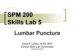 SPM 200 Skills Lab 8