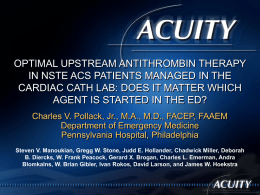 The Acuity Trial - Clinical Trial Results