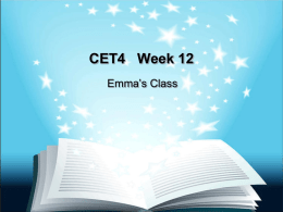 cet4-week 12