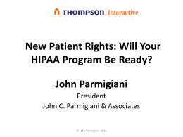 John Parmigiani - HR Compliance Expert