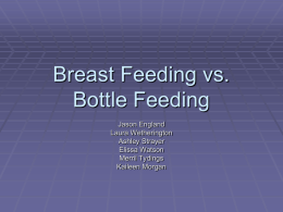 Breast Feeding vs Bottle Feeding