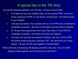 A typical day in the TB clinic