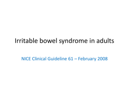 Irritable bowel syndrome in adults (19-09-11)