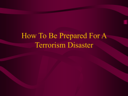Terrorism Preparation