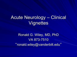 Acute Neurology – Clinical Vignettes