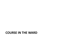 COURSE IN THE WARD