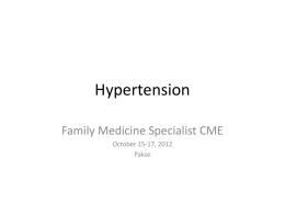 Hypertension Cases