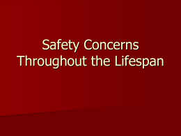 Safety Concerns Throughout the Lifespan