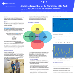 48/10 – Advancing Cancer Care for the Younger and Older Adult