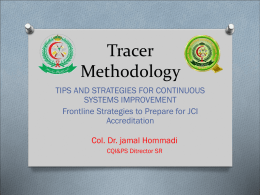 Tracer Methodology