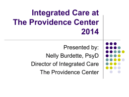 Integrated Care at TPC - PCMH - Patient