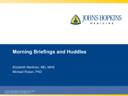 (OR) Morning Briefing (ICU and Floor)