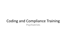 Psychiatrist New & Reappointment Training