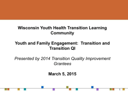 Youth and Provider Meetings - Health Transition Wisconsin