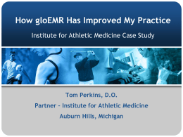 Institute for Athletic Medicine Case Study