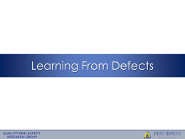 Learning from Defects - Massachusetts Coalition for the Prevention