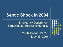 Septic Shock - Calgary Emergency Medicine