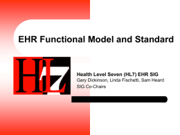 EHR Functional Model