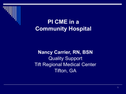 Nancy`s show - Tift Regional Medical Center