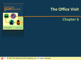 EHR_ch06_The Office Visit