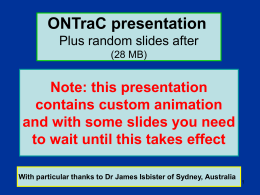 Blood Transfusion - The Ontario Transfusion Coordinators (ONTraC