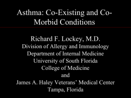 Asthma and Co-Morbid Conditions - Cancun December