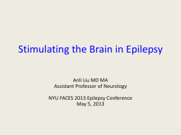 Stimulating The Brain In Epilepsy