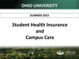 Ohio University Health Insurance PPT