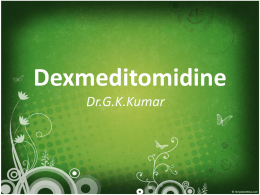 Dexmedetomidine - ISAKanyakumari