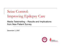 Seize Control: Improving Epilepsy Care