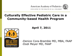 Presentation Slides - American Academy of Pediatrics