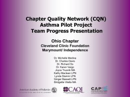 Chapter Quality Network (CQN)