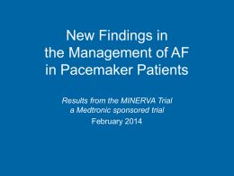 New Findings in the Management of AF in