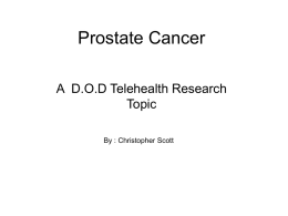 Prostate Cancer - Stevens Institute of Technology