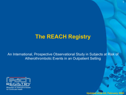 REACH Registry slide kit