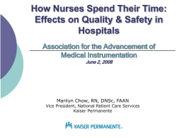 View the presentation - KP Nursing Pathways