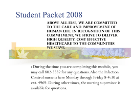 Annual Updates 2006 - WellStar College of Health and Human